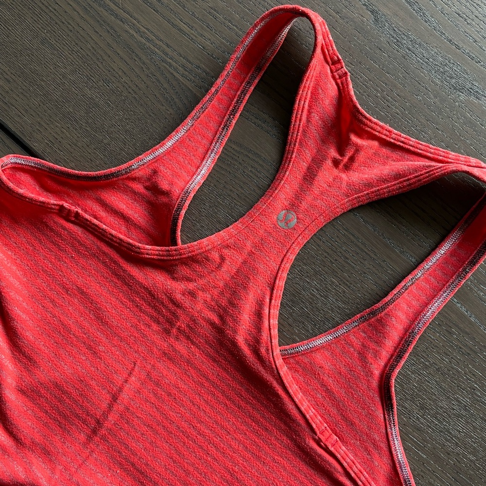Lululemon Cool Racerback Striped Women’s Tank Top - Picture 5 of 7